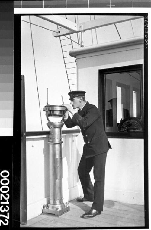 Unidentified merchant marine officer of the White Star Line