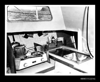 Galley on board a small boat