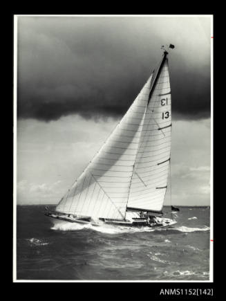 Print of yacht CAPRICE OF HUON