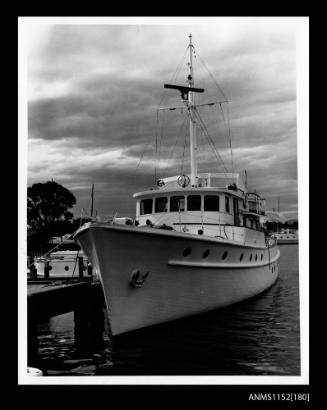 Motor cruiser  MV BALI H'AI Caltex radio relay ship for 1969 Sydney-Hobart yacht race