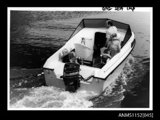 BFG Sea Imp half cabin boat with Mariner 80 outboard engine