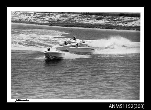 Four Hain power boats