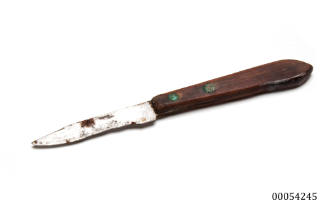 Knife from a WWII survival fishing kit packed into liferafts of ships and planes