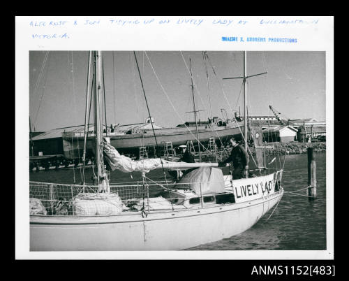 The two masted sail boat LIVELY LADY