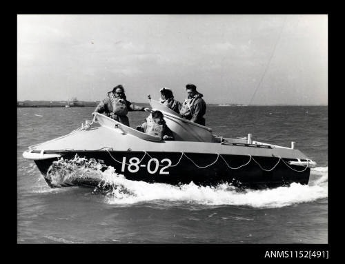 British Royal National Lifeboat Institution life boat 18-02 on Southampton water