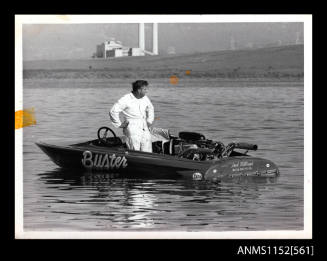 Hydroplane BUSTER and driver Keith Singh