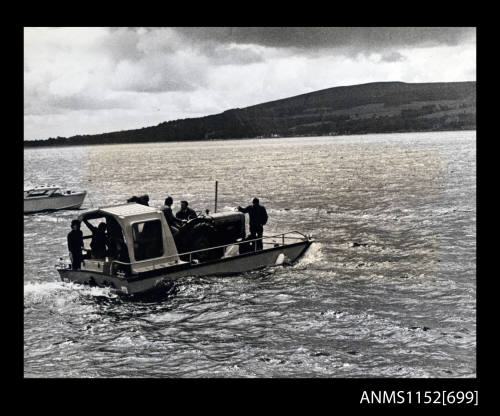 A small landing craft ferry