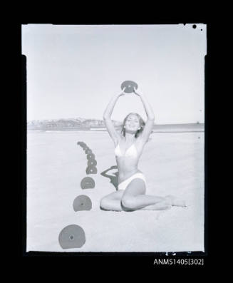 Negative depicting a woman modelling swimwear