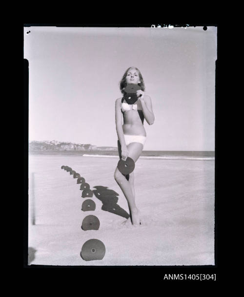 Negative depicting a woman modelling swimwear