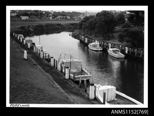 Boats moored at Portland River