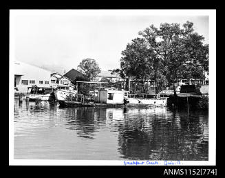 Vessels GMX, ISOBEL TOO and 8710Q moored at Breakfast Creek Queensland