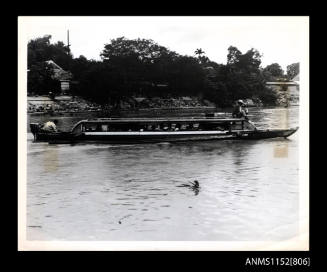 Passenger boat on the Pasig River in the Philippines