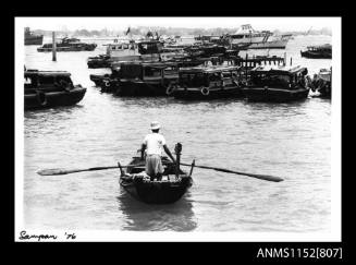 Sampans in Singapore Harbour