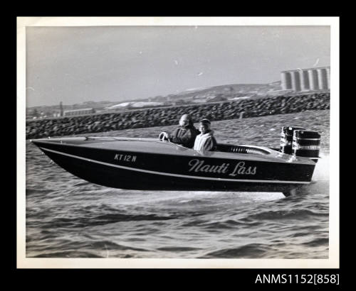 Hydroplane NAUTI LASS KT12N with twin Mercury outboard engines