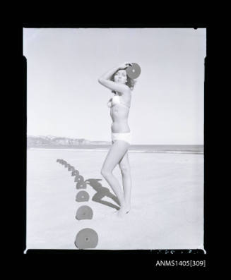 Negative depicting a woman modelling swimwear