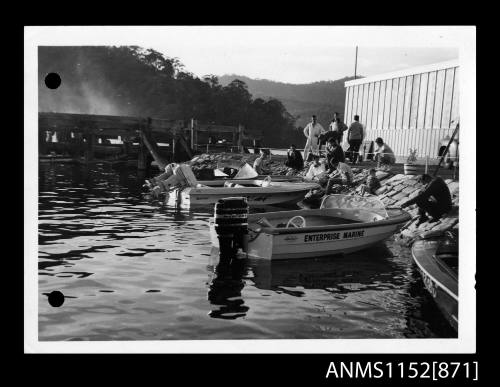 ENTERPRISE MARINE open power boat with a Mercury engine