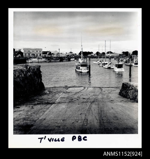 The image of concrete boat ramp