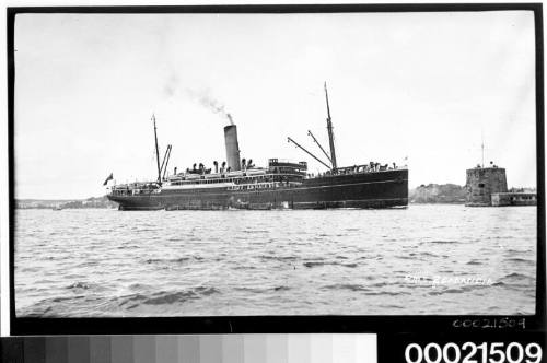 RMS ZEALANDIA off Fort Denison