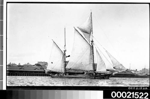 Two-masted coastal schooner