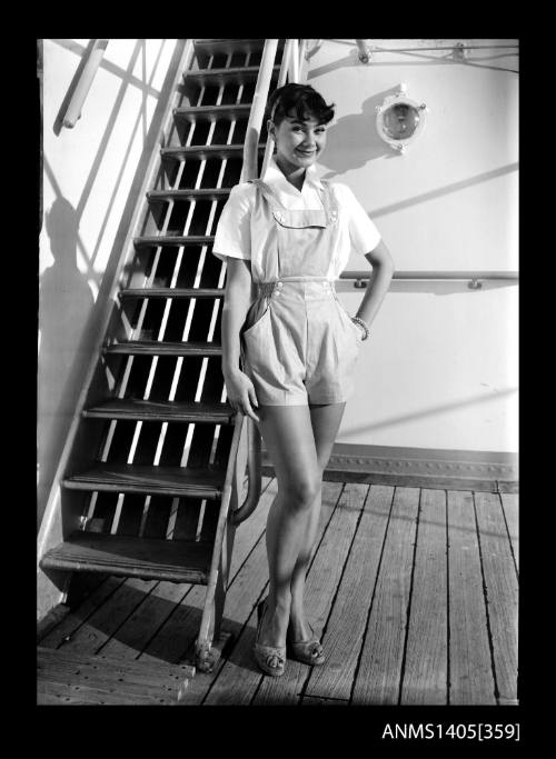 Negative depicting a woman modelling a playsuit