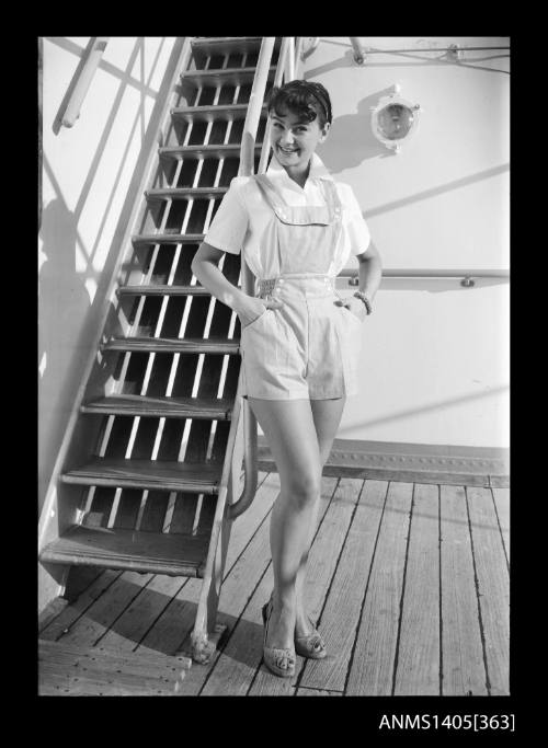 Negative depicting a woman modelling a playsuit