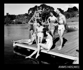 Group of people modelling swimwear