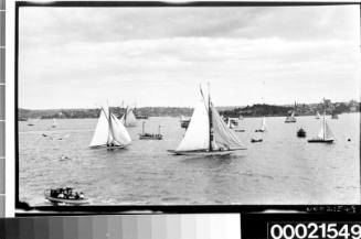 Various sailing vessels possibly at Robertson's Point, Sydney