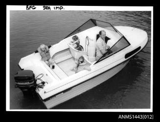 SEA IMP motorboat on the water