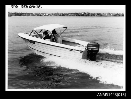 SEA SPRITE motorboat on the water