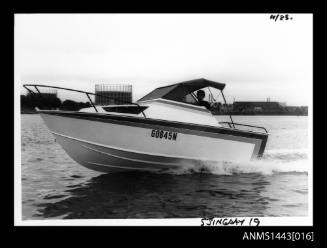 STINGRAY motorboat on the water