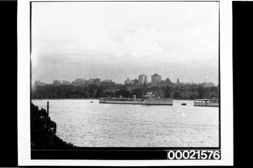 W Class Destroyer D22 anchored in Farm Cove