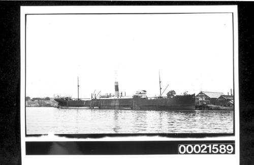 SS KNIGHT OF THE GARTER lying at Mort's Dock Engineering Company Limited's wharf, Woolwich, New South Wales