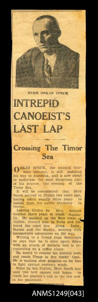 Intrepid Canoeist's Last Lap