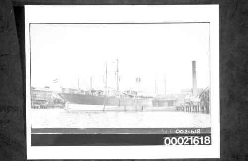 SUMATRA moored at CSR Company's wharf in Elizabeth Macarthur Bay, Pyrmont