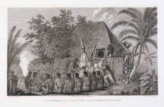 An offering before Captain Cook in the Sandwich Islands