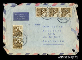 Envelope addressed to Oskar Speck from Kathe Woda(es?)