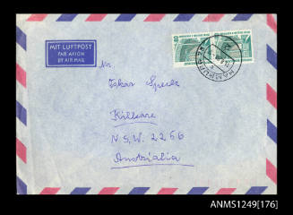 Envelope addressed to O W Speck Esq