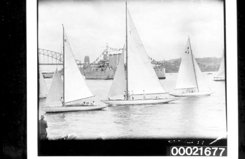 View of Anniversary Regatta from Clark Island, 26 January 1948