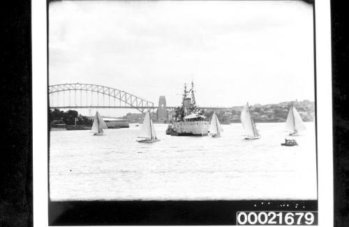 View of Anniversary Regatta from Clark Island, 26 January 1948