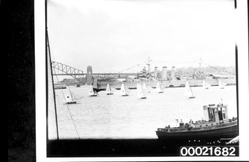 View of Anniversary Regatta from Clark Island, 26 January 1948