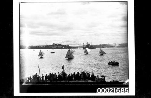 View of Anniversary Regatta from Clark Island, 26 January 1948