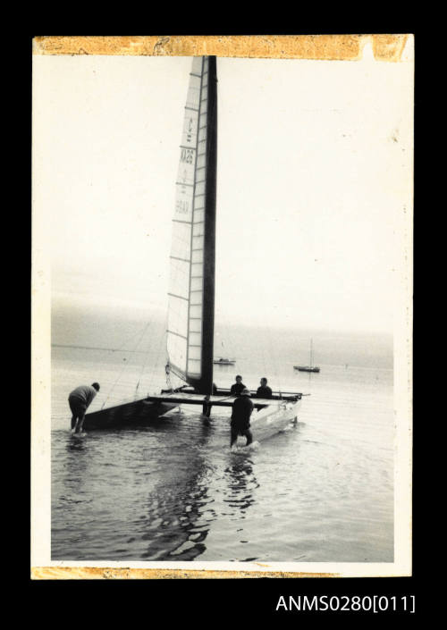 Catamaran RED ROO in water