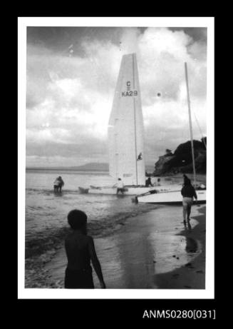 MISS NYLEX and other sailing boats at Sorrento Sailing Club