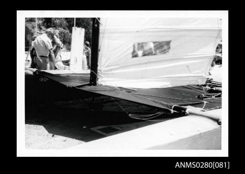 Catamaran AQUARIUS V on beach at Sorrento Sailing Club