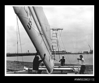 Catamaran PATIENT LADY III sailing