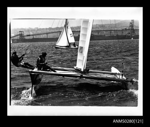 Winged sail of catamaran PATIENT LADY III