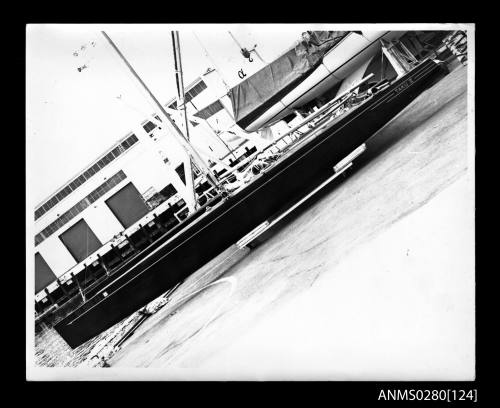 Catamaran TAKU II on boat ramp