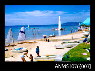 35mm slide featuring image MISS NLYEX and QUEST III sailing