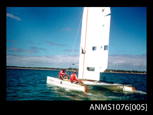 35mm slide featuring an image of MISS NLYEX sailing