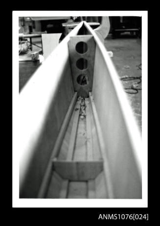 Black and white Prototype ATLANTIS bow frame construction